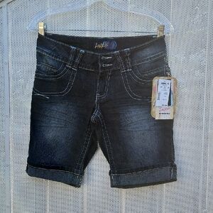 Apple Bottoms Dark Wash Denim Shorts